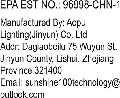 11W Aquarium UV Light for 55-150 Gallon Fish Tank Aquarium Algae Clean Light Green Machine Algae Remover (FishTankLight-11W)