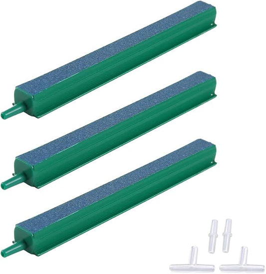 ALEGI Fish Tank Air Bubble 3-Piece Air Stone Bars for Aquarium,Air Stone Bar Hydroponics with Connectors (6 inch)