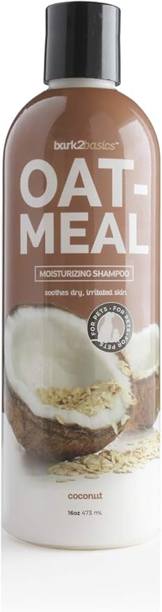 Bark2Basics Oatmeal Dog Shampoo and Conditioner 2 in 1 Bundle, 16 oz - Natural Colloidal Oatmeal, Professional Grade, Coconut Scent, Moisturizes Dry Itchy Sensitive Skin, 16:1 Concentrated