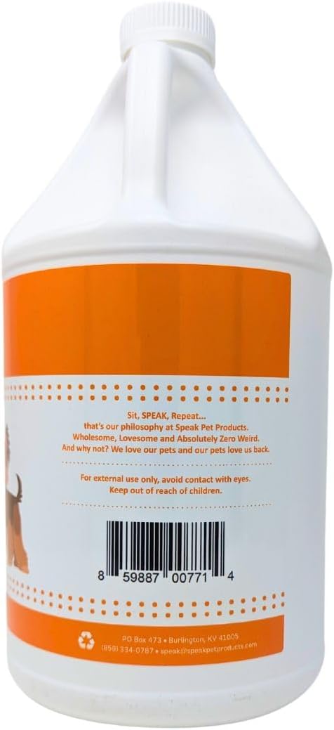 Dog Natural Cream Rinse Conditioner, Coconut Papaya Moisturizing, 1 Gallon