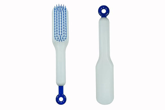 Stretchable Puppy Brush ï¼ Soft Dog Brush - Gentle Grooming Brush for Small Dogs, Perfect for Yorkie, Shih Tzu, Maltipoo ï¼_og Hair Remover Brush (White)