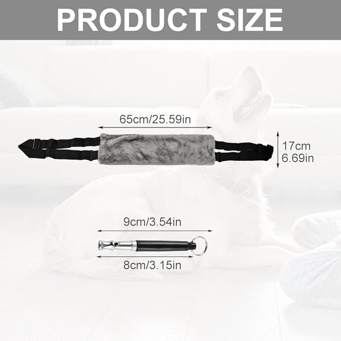 Dog Sling with Stainless Steel Pet Whistle, Dog Lifter for Large Elderly Dogs, Dog Support Harness for Back Legs, with Adjustable Japanese Buckle(Size:M)