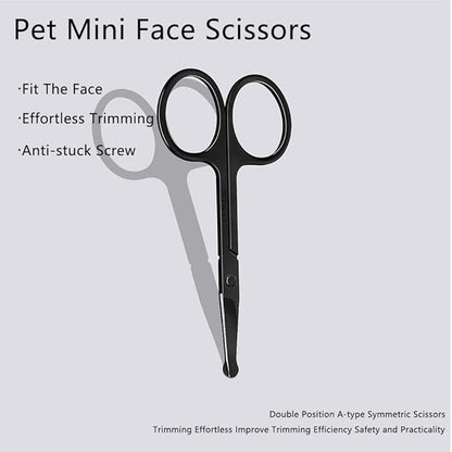 Dog Tear Stain Remover Comb, Cleanser scissors remove Floating Hairï¼_og Cat Grooming Comb Pet Tear Stain Remover Combs Fine Tooth Grooming Removal Tool (Black)