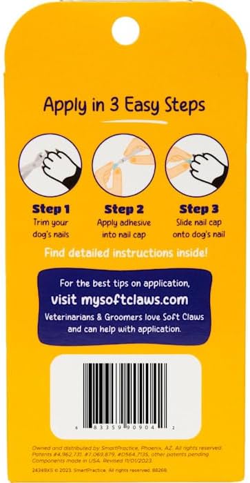 Canine Soft Claws Dog Nail Caps Take Home Kit, Pink