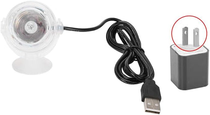 Aquarium Lights, Colorful Gradient Submersible LED Fish Light, LED Aquarium Light, Night Spot Light, US Plug White, for Home Aquariums, Office Tanks, and Decorative Fish Tanks