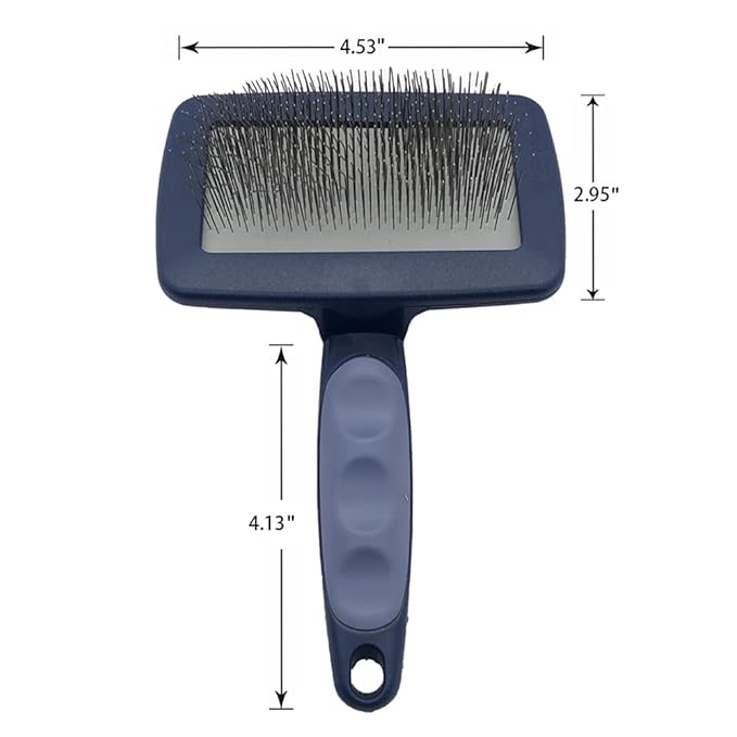 Dog Slicker Brush for Medium to Long Haired Dogs Labradoodles Grooming Brush,Long Pin Slicker Dog Brush for Goldendoodles Poodles Doodles, Removes loose Hair,Undercoat(1")