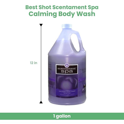 Best Shot Scentament Spa Calming Body Wash, Lavender Aloe, 1 Gallon