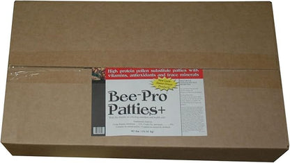 Mann Lake Bee-Pro Patties, Enhanced with Pro Health Digestive Aid, Boosts Brood Production, Protein Pollen Substitute, 40 Lbs