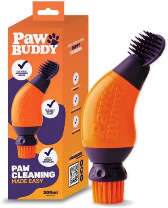 Dog Paw Cleaner - Fastest Way to Clean Muddy Dog Paws - Cleans & Removes Dirt, Mud & Debris from Pet Paws
