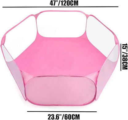 2-Pack Guinea Pig Carrier Backpack and Playpen Set - Breathable Pet Playpen Pop Open Outdoor/Indoor Exercise Fence, Portable Small Animal Backpack for Bearded Dragon, Rabbits, Hamster, Chinchillas