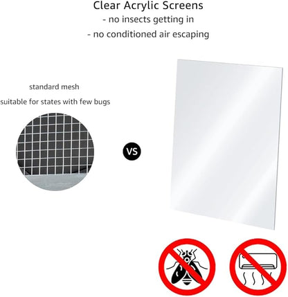 beeNbkks Prevent Conditioned Air Loss, 2 Tiers Bug Proof Cat Catio, Window Cat House with Clear Acrylic, Outdoor Enclosure for Indoor Pets, Expandable Wooden Perch, Safe Comfortable Haven for Pets