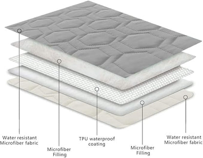 Waterproof and Non-Slip Dog Bed Cover and Pet Blanket Sofa Pet Bed Mat ï¼_ar Incontinence Mattress Protectors Furniture Couch Cover for Most Cats Dogs, Petsï¼40x50-Light Greyï¼