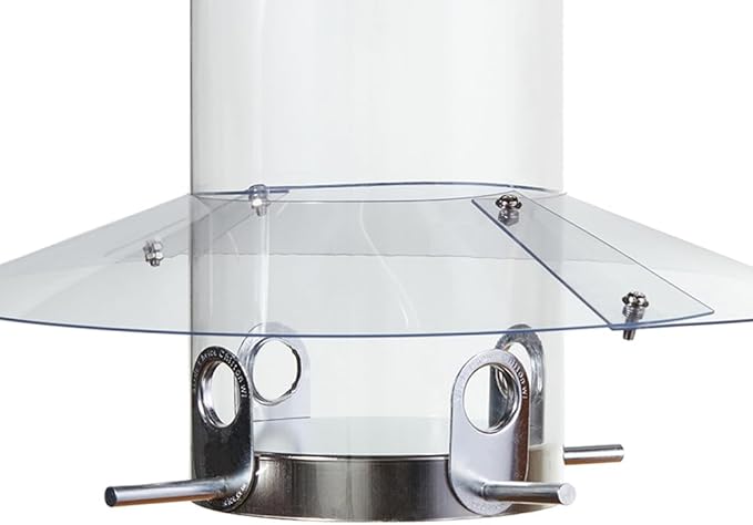 Birds Choice Classic Hanging Bird Feeder with Weatherguard Baffle | Squirrel Proof Bird Feeder for Cardinals, Chickadees, Woodpeckers | Sturdy Steel Construction | Backyard Birdseed Dispenser | Green