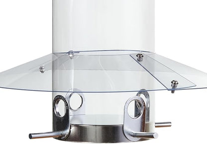 Birds Choice Classic Hanging Bird Feeder with Weatherguard Baffle | Squirrel Proof Bird Feeder for Cardinals, Chickadees, Woodpeckers | Sturdy Steel Construction | Backyard Birdseed Dispenser | Green