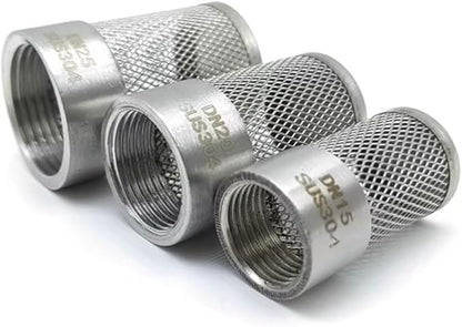Pipeline Filter,Inline Mesh Screen, 1pcs Stainless Filter, 1/2" 3/4" 1" 1-1 * 2" 2" 3" 4" Female Thread Filter For Garden Irrigation Aquarium Water Pump, Mesh Cover (Color:4") (Color : 1") ( Color : 2