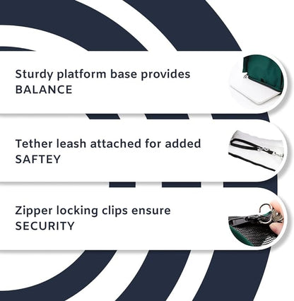 SturdiBag Large Pet Travel Carrier: Flexible Height for Cat and Dog Soft Sided with Safety Clips and Seatbelt Straps | Navy, 18" x 12" x 12" (PN: SB2-PRO-N)