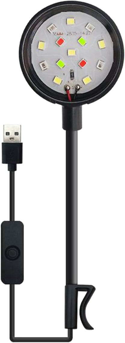 Lamps, Small Aquarium Fish Tank Led Light with USB Interface Clip On for Plant Aquarium