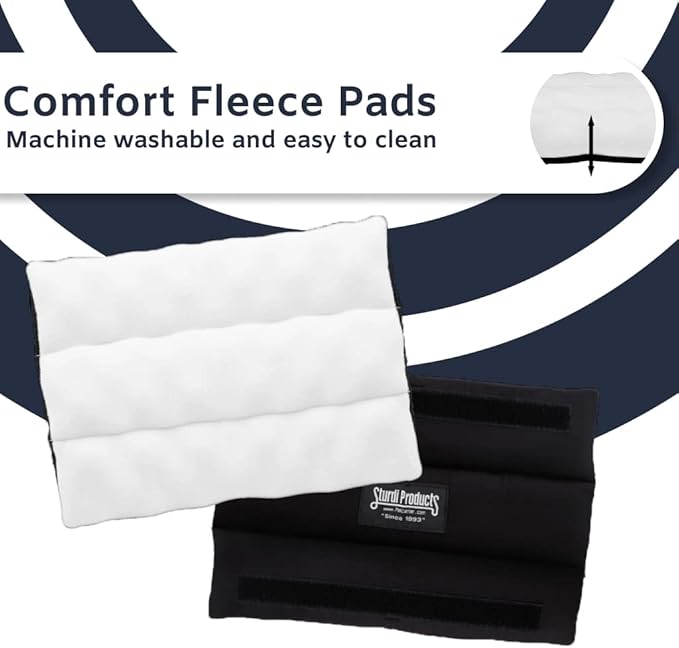 SturdiBag Large Pet Travel Carrier: Flexible Height for Cat and Dog Soft Sided with Safety Clips and Seatbelt Straps | Navy, 18" x 12" x 12" (PN: SB2-PRO-N)