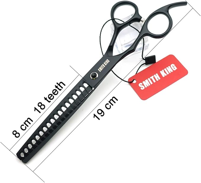 7.0 inches Professional Dog Grooming Scissors Set Straight & Curved & chunkers & comb 4pcs in 1 Set Left-handed