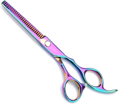 Dog Grooming Scissors Pet Hair Trimmer Thinning Cu,Azz Scilab Dog ScissorsProfessional Pet Dog Hair Cutting Scissors Grooming Hairdressing Shear Blue Thinning Shear(Colored scissors)