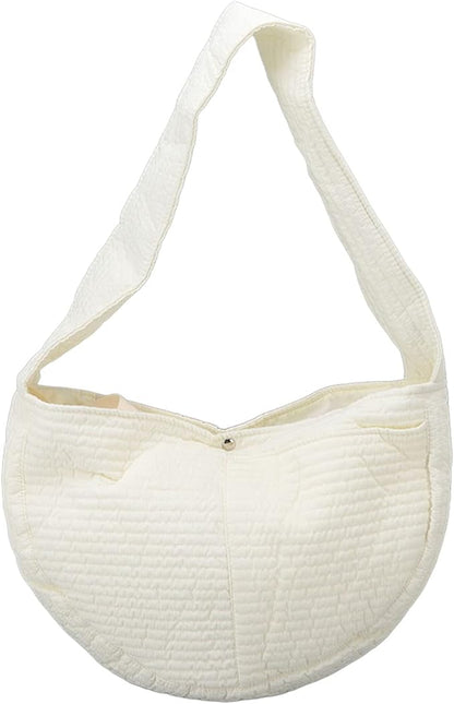 Dog Sling Carrier, Breathable Hand Safe Pet Sling Carrier Soft Comfortable Cat Sling Carrier with Widen Shoulder Strap for Outdoor, Traveling, Subway, Small Dogs, Cats,