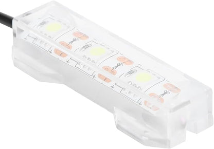 Soft LED Aquarium Plant Light, 5V 0.6W USB 2.0 Mini Aquarium Lamp, LED Desktop Fish Tank Light with 3.28ft Cable, White Lighting Small Water Plant Light for Plant Grow