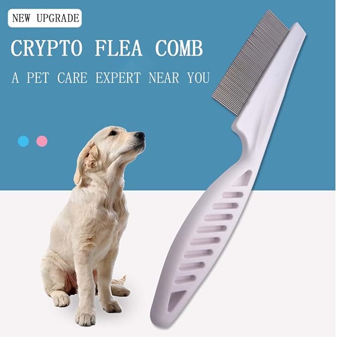3 Packs Pet Hair Comb Grooming Comb Kit Massage Dual-Sided Comb for Small Dogs Puppies Dog Combs Tooth Stainless Grooming Massage Dual-Sided Comb White