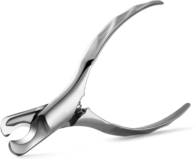 BEZOX Pet Nail Clippers, Whole Stainless Steel Cat Claw Trimmer with Anti Slip Handle, Autoclavable Small Dog Nail Clipper Cutters - Silver
