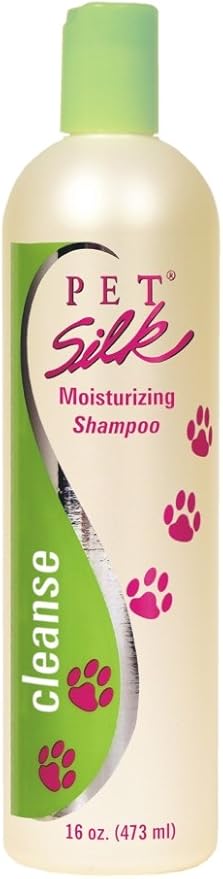 Pet Silk Moisturizing Shampoo (16 Ounce)  Cleansing & Deodorizing Pet Shampoo for Dogs, Puppies, Cat & Horse  Suitable for Allergy Prone, Dry, Itchy & Irritated Skin