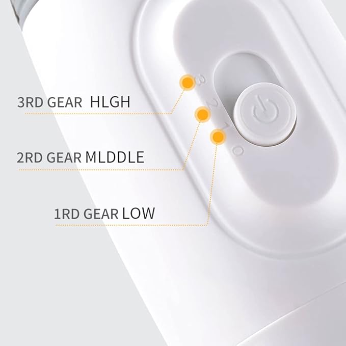 3 in 1 Professional Pet Grooming Dryer with Slicker Brush - Adjustable Temperature Settings for Dogs and Cats (White)