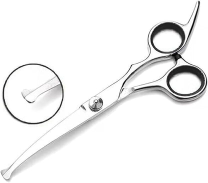 5 in1 Dog Grooming Scissors Kit,Professional Pet Grooming Scissors with Safety Round Tips,4CR Stainless Steel Sharp and Heavy-duty for Dogs Cats Pets