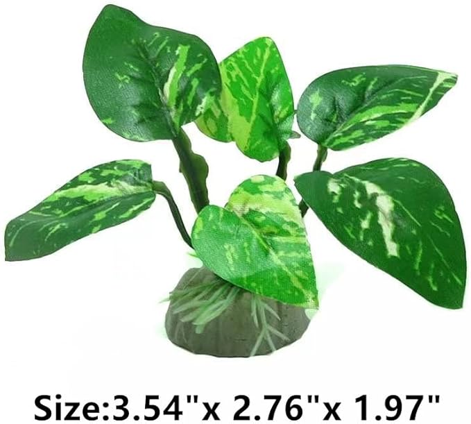 EDGCTYU Aquarium Silk Plants for Betta Fish Tank, Aquarium Plant Aquatic Water Grass Foreground Decorï¼_ish Tank Decorations(4PCS Green Grasses)