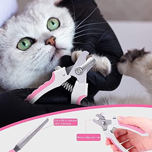 YNR Dog Nail Clippers for Large, Medium and Small Breed Professional Pet Nail Clipper Suitable for Cats, Rabbits and Guinea Pigs With Safety Lock and Protective Guard to Avoid Over Cutting
