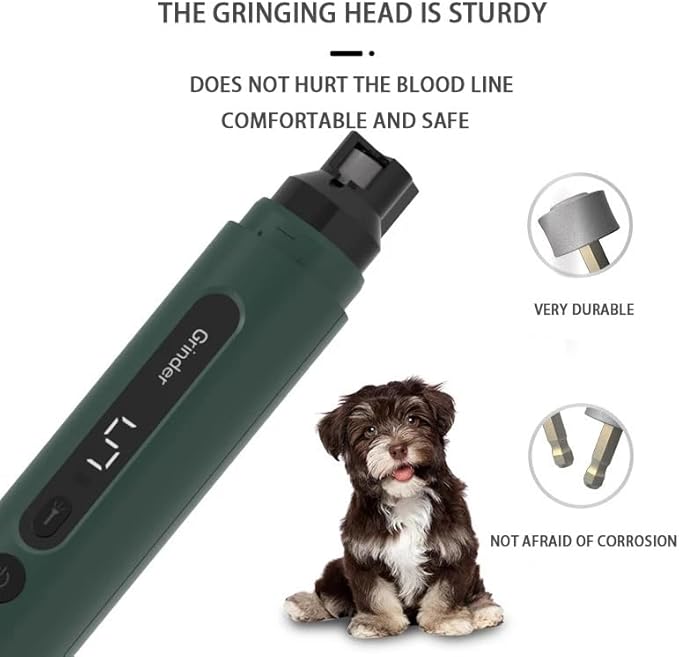 Accesspet 5-Speed Electric Pet Nail Grinder for Dogs & Cats  Ultra-Quiet, Safe, Ergonomic Nail Trimmer for Easy, Stress-Free Home Grooming & Professional-Quality Nail Care for All Pets