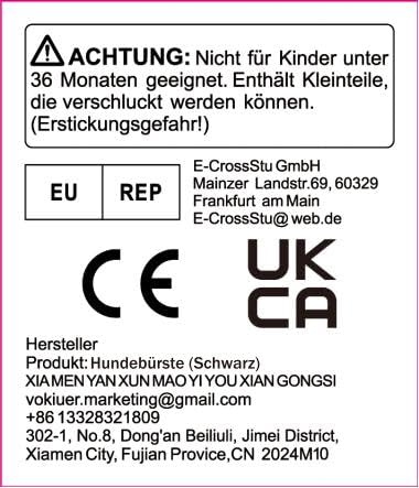 Dog Brush Cat Brush, Vokiuler Double Sided Bristle and Pin Pet Brush for Dog Grooming, Real Boar Bristle Shedding Brush with Bamboo Handle for Long Short Hair, 2 Pack Dog Comb, Black