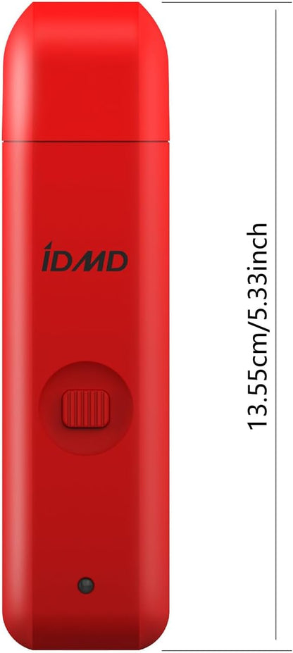 Dog Nail Grinder with Light Dog Nail Trimmers Quiet Powerful 2-Speed Rechargeable Electric Pet Nail Grinder File Toenail Clippers for Large Medium Small Dogs & Cats (Red)