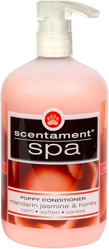 Best Shot Scentament Spa Puppy Conditioner, pH Balanced and Hypoallergenic Skin Care Product for Any Dog, Cat, Puppy, or Kitten, Mandarin Jasmine Honey, 16 Oz