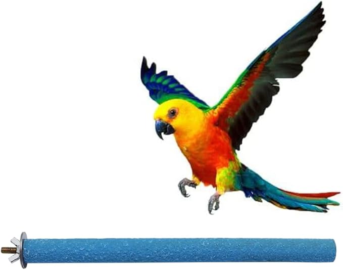Litewoo Bird Perch Grinding Stand for Bird Parrot Budgie Parakeet Cockatiel Conure Lovebird Finchï¼9.84" / 25cmï¼