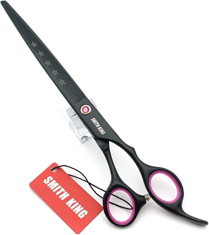 8.0 inches Professional Dog Grooming Scissors Set Straight & thinning & Curved & chunkers 4pcs in 1 Set (with Comb)