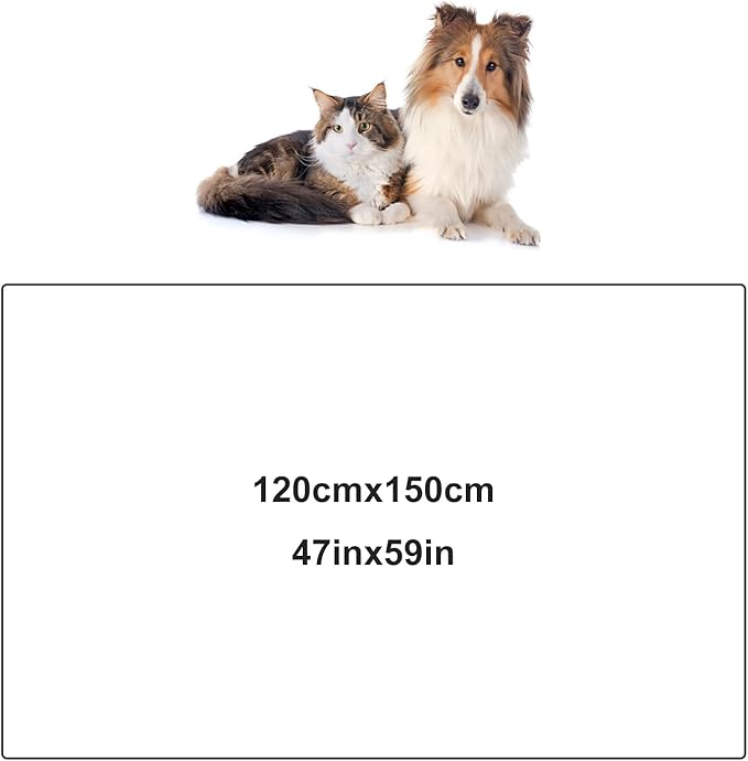 Onarway Dog Blanket Washable for Bed: 2 Packs Dog Blankets 59”x47” - Fluffy Soft Large Throw for Cat Puppy Kitten Dogs - Fleece Pet Blankets for Crate Couch Car and Indoor - Grey