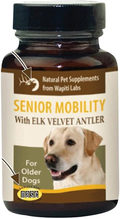 60 Count Senior Dog Mobility with Elk Velvet Antler Tablets