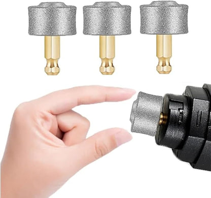 Tvoip 3 Pack Dog Nail Grinder Regular, Extra Hard Super Soft Replacement Head Small Large Dogs Premium Quality Diamond Tip Drill Bit Professional Dog Nail Trimmers Grooming Kit