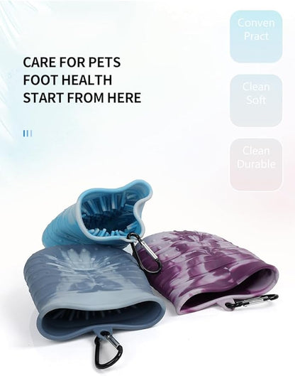 Dog Paw Cleaner, 2 in 1 Multi-Purpose Paw Cleaner, Dog Paw Scrubber and Cleaner (Large, Pink)