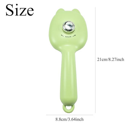 Self-Cleaning Dog Brush for Small Breeds - Adjustable Bristle Grooming Tool for Puppies, Yorkies, Shih Tzus, Maltipoos & Malteses (Green)