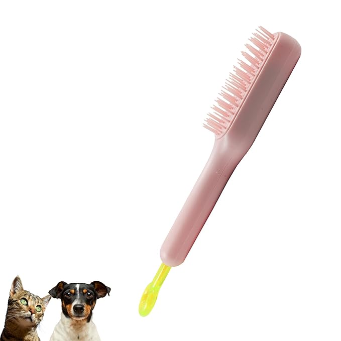 Scalable Grooming Brush for Small Dogs, Puppy Brush ï¼ Soft Dog Brush for Shih Tzus, Yorkies, Maltipoos, Maltese (Pink)