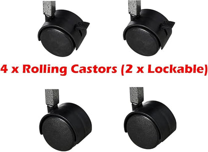 1/2/3-Combo Stacker Center Divided Breeder Breeding Bird Flight Double Rolling Cage for Aviaries Canaries Cockatiels Lovebirds Finches Budgies Small Parrots