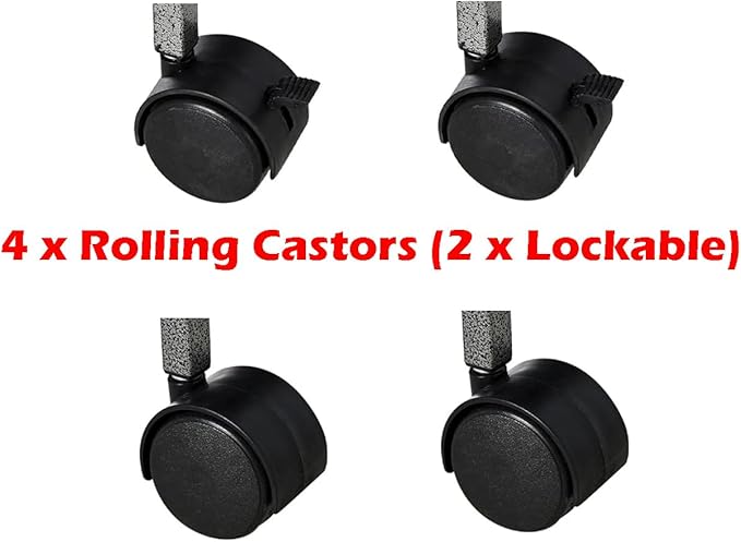 1/2/3-Combo Stacker Center Divided Breeder Breeding Bird Flight Double Rolling Cage for Aviaries Canaries Cockatiels Lovebirds Finches Budgies Small Parrots (Black Vein, One Stacker)