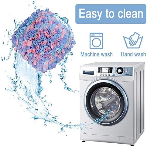 Pet Snuffle Mat for Dogs, Dog Feeding Mat, Nosework Training Mats for Foraging Instinct Interactive Puzzle Toys (Pink&Purple&Blue)