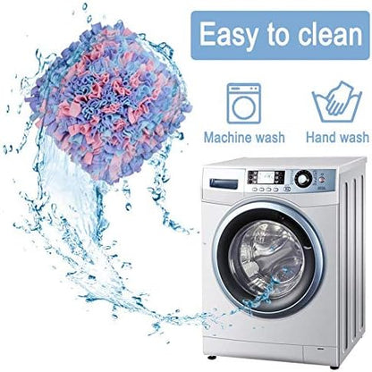 Pet Snuffle Mat for Dogs, Dog Feeding Mat, Nosework Training Mats for Foraging Instinct Interactive Puzzle Toys (Pink&Purple&Blue)