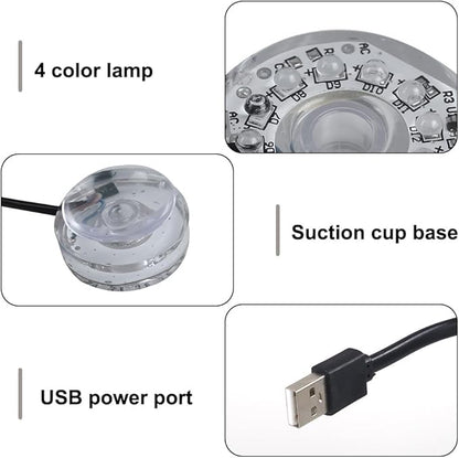 MiOYOOW Submersible Lights, USB Waterproof Aquarium Light with Fixed Suction Cups for Aquarium Decoration